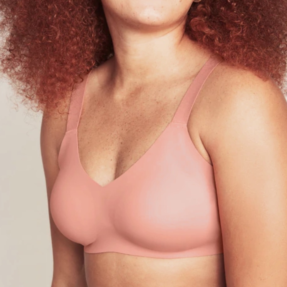 Knix Unpadded V-Neck Bra - Wide Strap